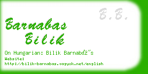 barnabas bilik business card